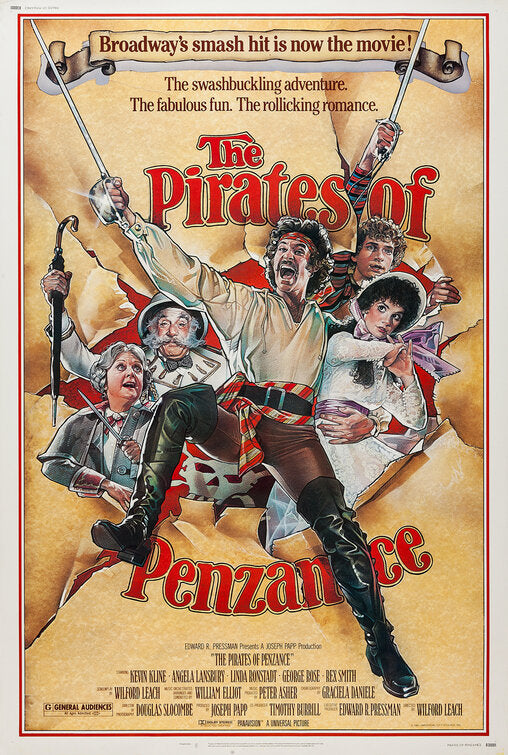 the movie poster: The Pirates of Penzance (1983)