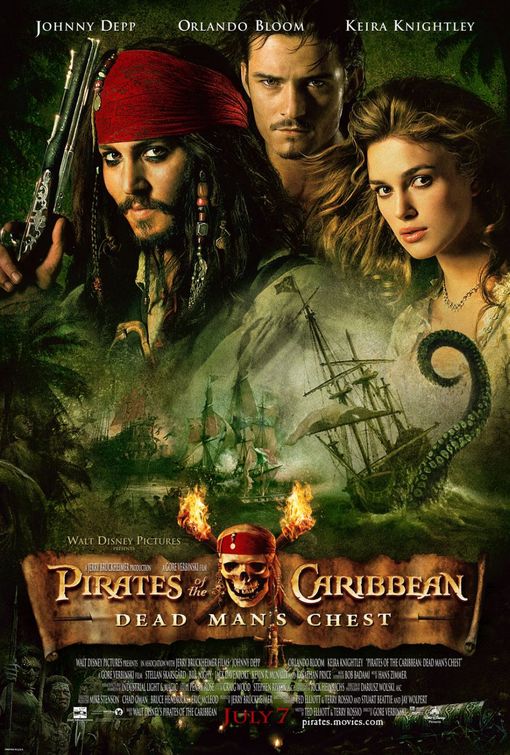the movie poster: Pirates of the Caribbean: Dead Man's Chest (2006) ver2