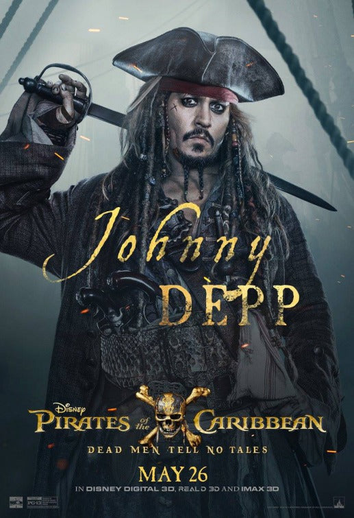 1000 piece jigsaw puzzle for the movie poster: Pirates of the Caribbean: Dead Men Tell No Tales (2017) ver6