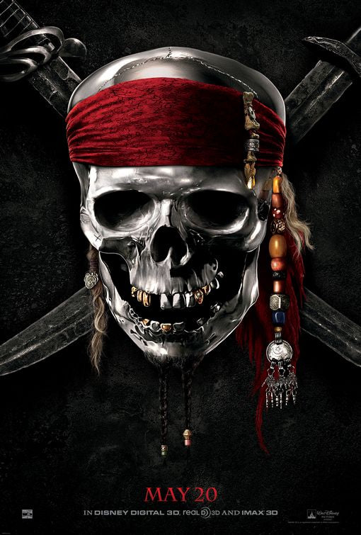 1000 piece jigsaw puzzle for the movie poster: Pirates of the Caribbean: On Stranger Tides (2011)