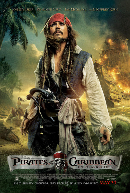 1000 piece jigsaw puzzle for the movie poster: Pirates of the Caribbean: On Stranger Tides (2011) ver3