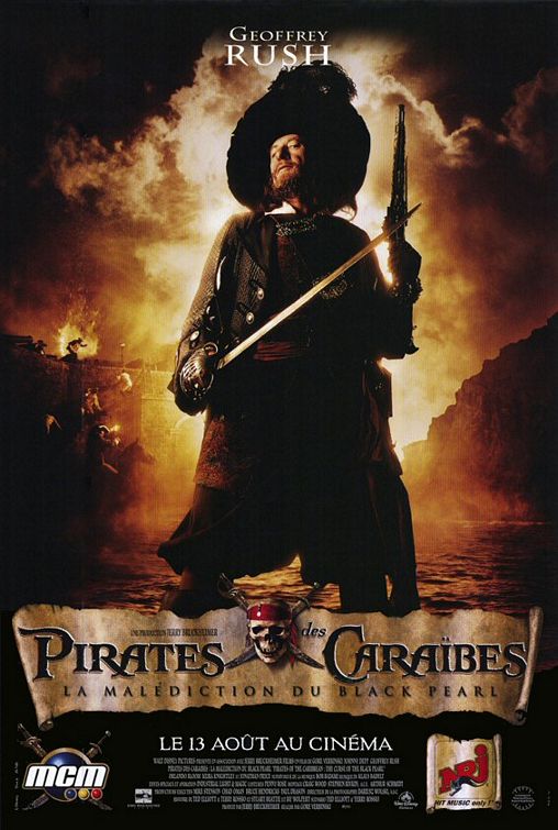 the movie poster: Pirates of the Caribbean: The Curse of the Black Pearl (2003) ver13
