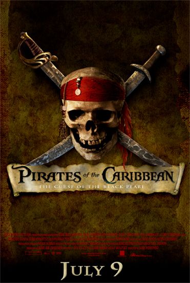 the movie poster: Pirates of the Caribbean: The Curse of the Black Pearl (2003) ver2