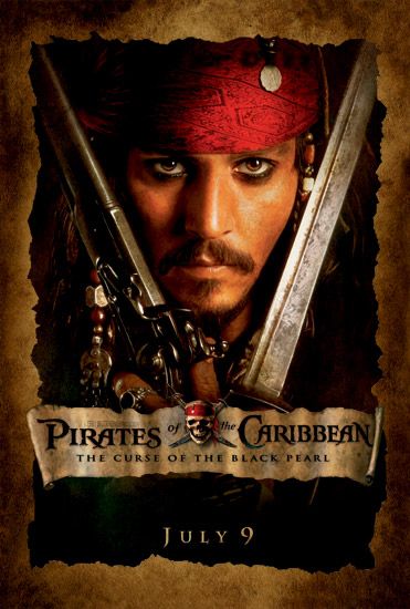 the movie poster: Pirates of the Caribbean: The Curse of the Black Pearl (2003) ver4