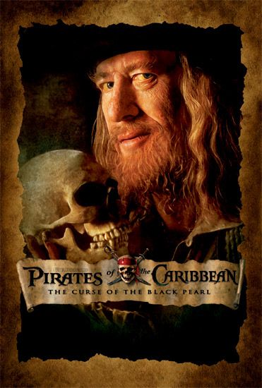 the movie poster: Pirates of the Caribbean: The Curse of the Black Pearl (2003) ver5