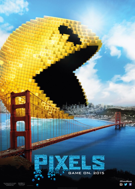 1000 piece jigsaw puzzle for the movie poster: Pixels (2015)