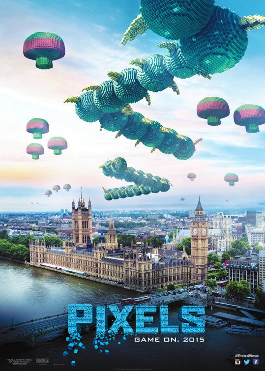 1000 piece jigsaw puzzle for the movie poster: Pixels (2015) ver3