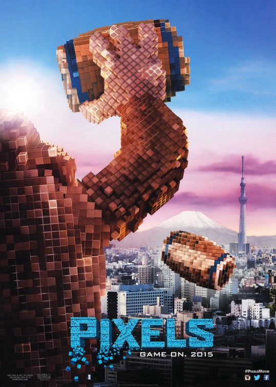 1000 piece jigsaw puzzle for the movie poster: Pixels (2015) ver4