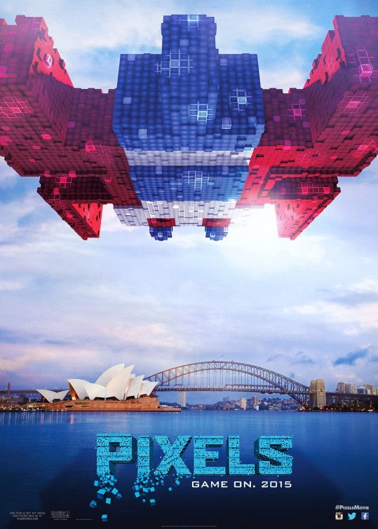 1000 piece jigsaw puzzle for the movie poster: Pixels (2015) ver5