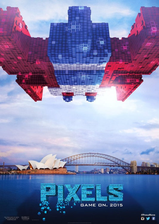 1000 piece jigsaw puzzle for the movie poster: Pixels (2015) ver5