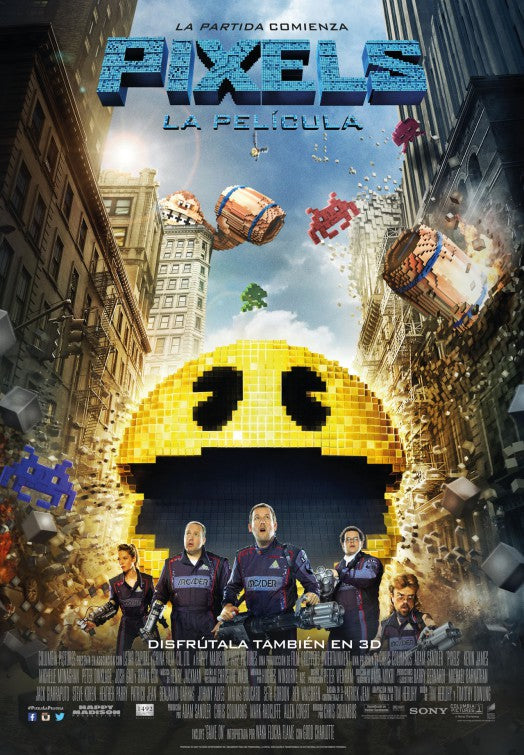 1000 piece jigsaw puzzle for the movie poster: Pixels (2015) ver8