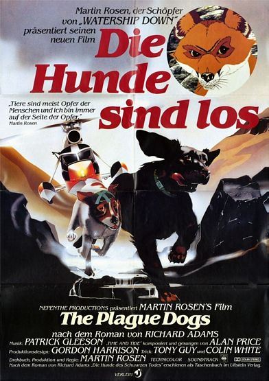 the movie poster: The Plague Dogs (1983)