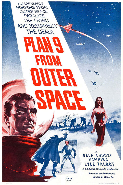 the movie poster: Plan 9 from Outer Space (1959)