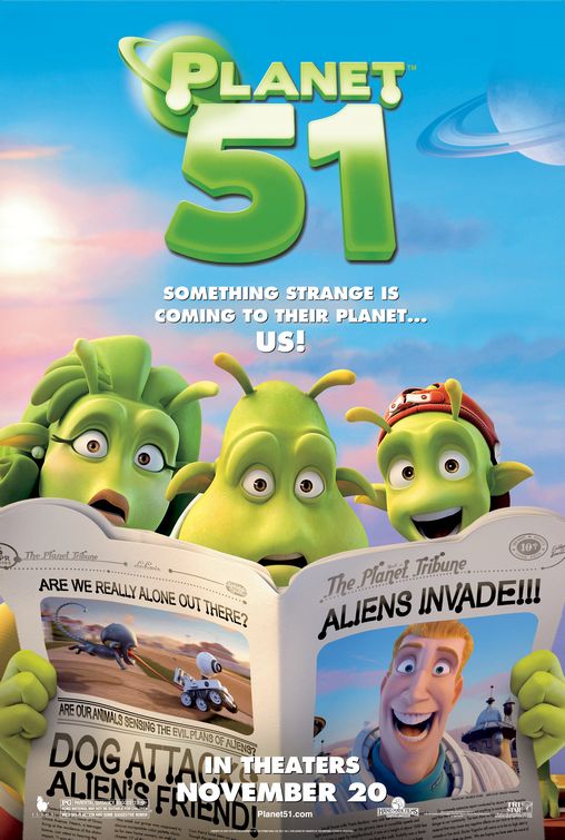 1000 piece jigsaw puzzle for the movie poster: Planet 51 (2009) ver3