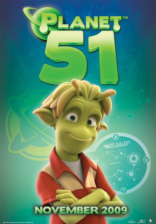 1000 piece jigsaw puzzle for the movie poster: Planet 51 (2009) ver9