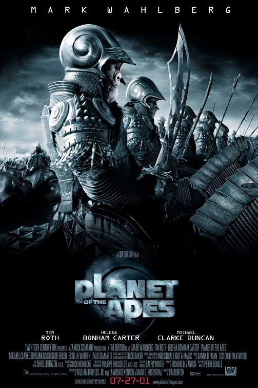 the movie poster: Planet of the Apes (2001) ver3