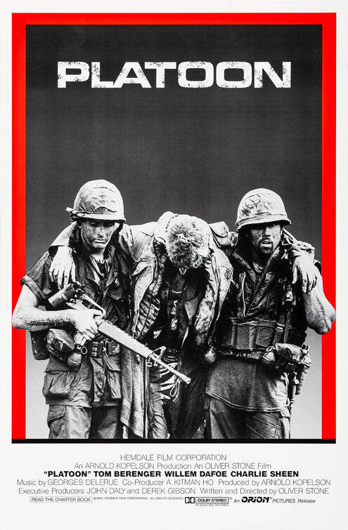 the movie poster: Platoon (1986)