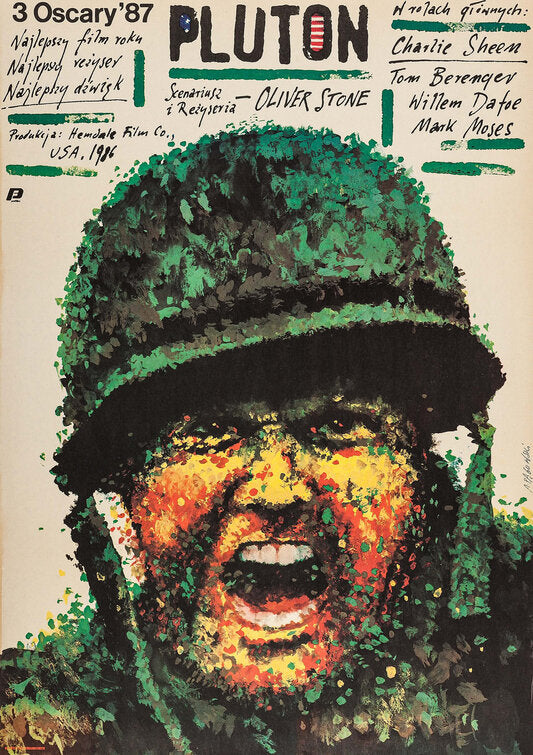 1000 piece jigsaw puzzle for the movie poster: Platoon (1986) ver11