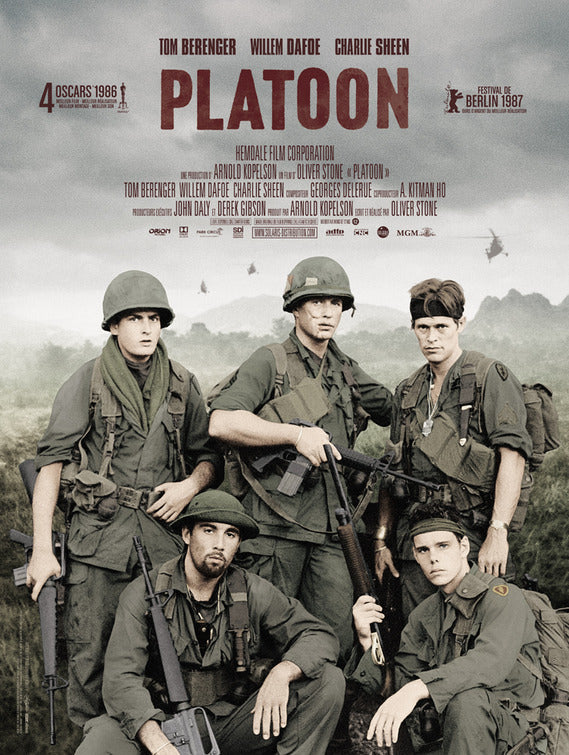 1000 piece jigsaw puzzle for the movie poster: Platoon (1986) ver12