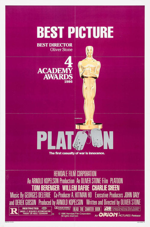 the movie poster: Platoon (1986) ver2