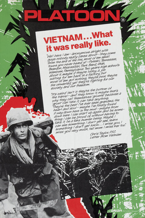 1000 piece jigsaw puzzle for the movie poster: Platoon (1986) ver8