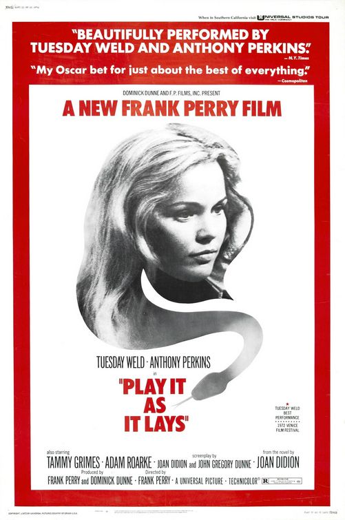the movie poster: Play It As It Lays (1972)