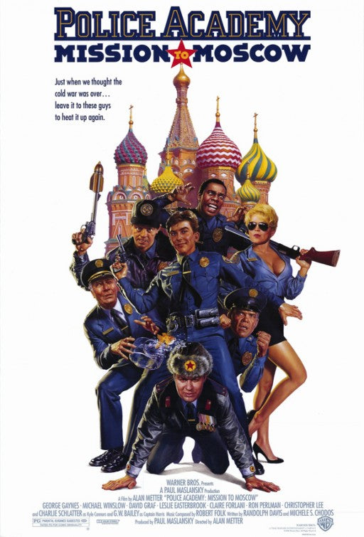 1000 piece jigsaw puzzle for the movie poster: Police Academy: Mission to Moscow (1994)