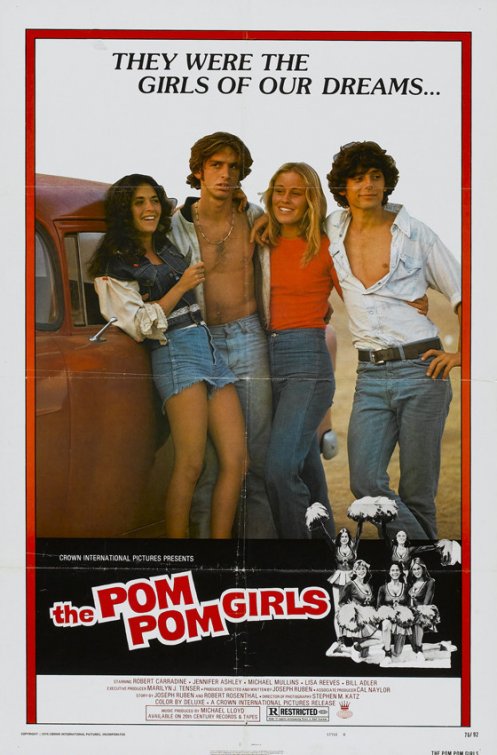 1000 piece jigsaw puzzle for the movie poster: The Pom Pom Girls (1976)