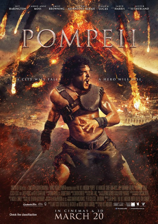 1000 piece jigsaw puzzle for the movie poster: Pompeii (2014) ver4