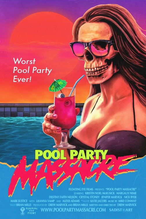 1000 piece jigsaw puzzle for the movie poster: Pool Party Massacre (2017)