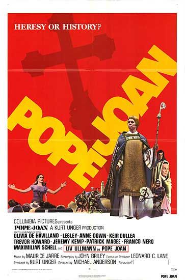 the movie poster: Pope Joan (aka The Devil's Impostor) (1972) ver2