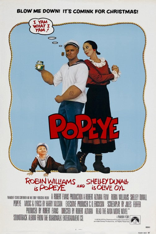 the movie poster: Popeye (1980)