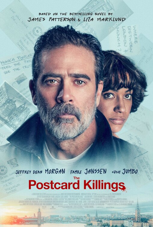 1000 piece jigsaw puzzle for the movie poster: The Postcard Killings (2020)