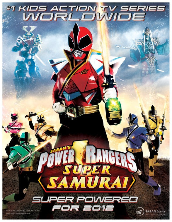 1000 piece jigsaw puzzle for tv poster: Power Rangers Samurai