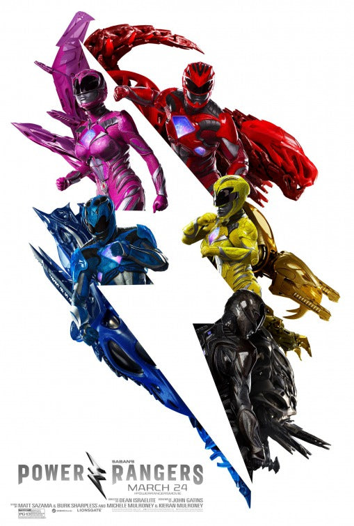 1000 piece jigsaw puzzle for the movie poster: Power Rangers (2017) ver28