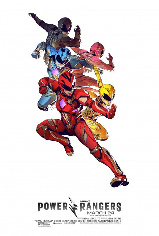 1000 piece jigsaw puzzle for the movie poster: Power Rangers (2017) ver30