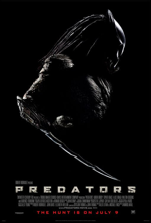 1000 piece jigsaw puzzle for the movie poster: Predators (2010)