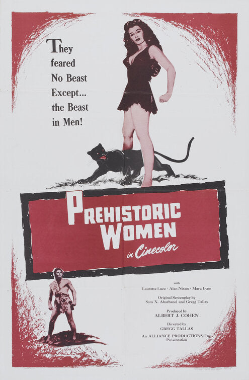 1000 piece jigsaw puzzle for the movie poster: Prehistoric Women (1950)