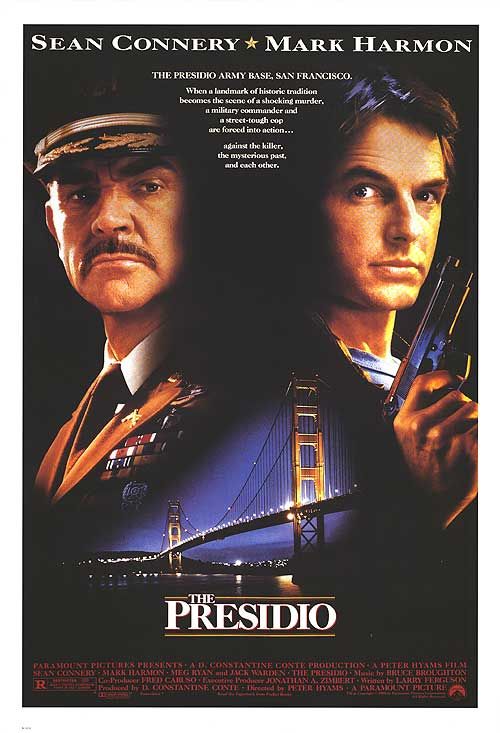 the movie poster: The Presidio (1988)