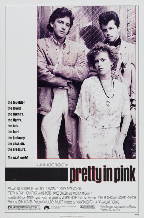 the movie poster: Pretty in Pink (1986)