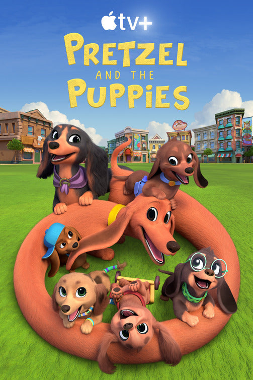 1000 piece jigsaw puzzle for tv poster: Pretzel and the Puppies