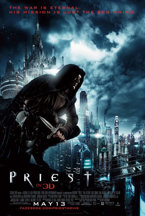1000 piece jigsaw puzzle for the movie poster: Priest (2011) ver9