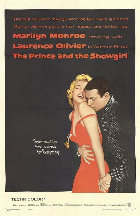 the movie poster: The Prince and the Showgirl (1957)