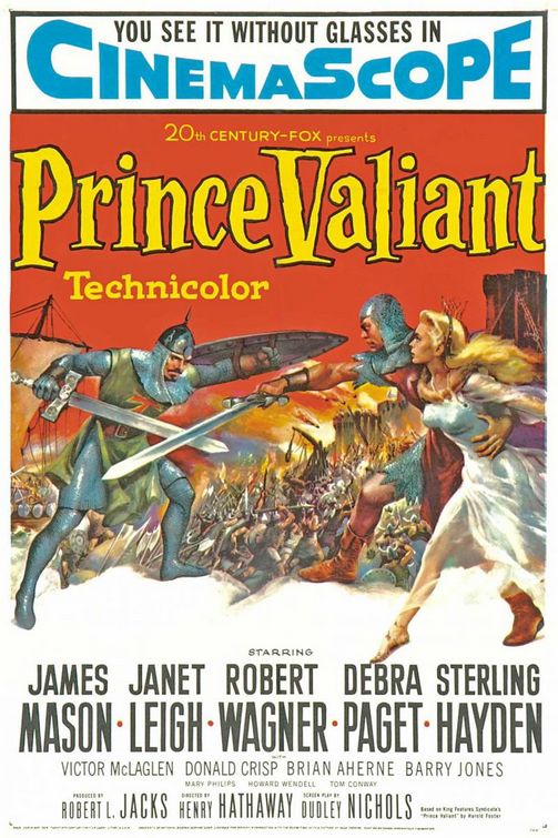 the movie poster: Prince Valiant (1954)