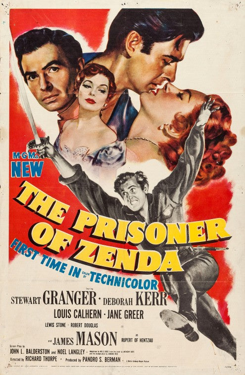 1000 piece jigsaw puzzle for the movie poster: The Prisoner of Zenda (1952)