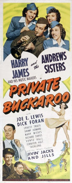 1000 piece jigsaw puzzle for the movie poster: Private Buckaroo (1942) ver2