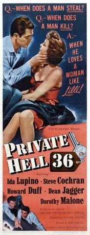 the movie poster: Private Hell 36 (aka Baby Face Killers) (1954) ver2