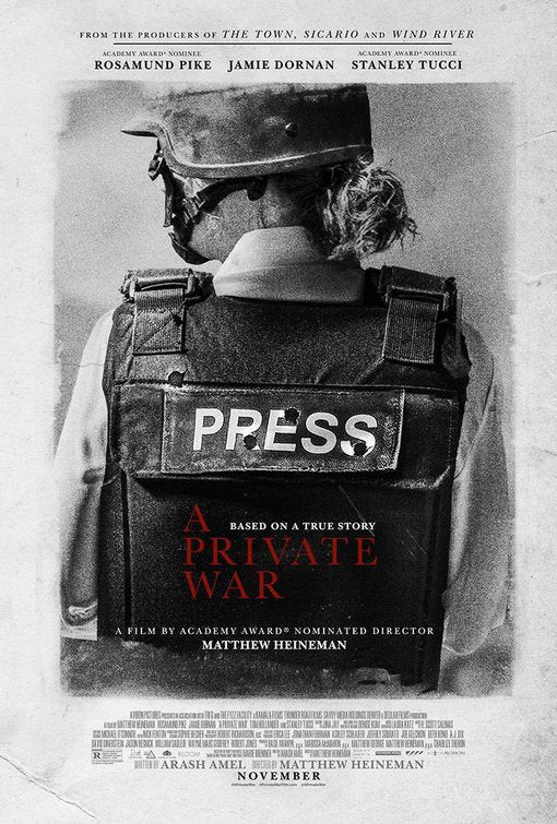 1000 piece jigsaw puzzle for the movie poster: A Private War (2018) ver2
