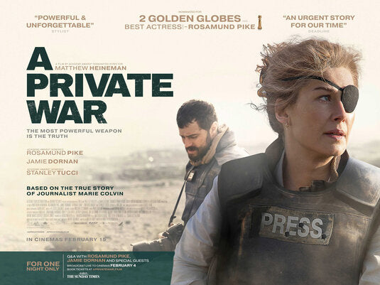 1000 piece jigsaw puzzle for the movie poster: A Private War (2018) ver3