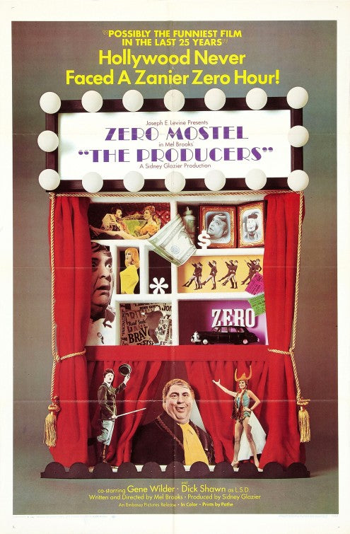 1000 piece jigsaw puzzle for the movie poster: The Producers (1968)